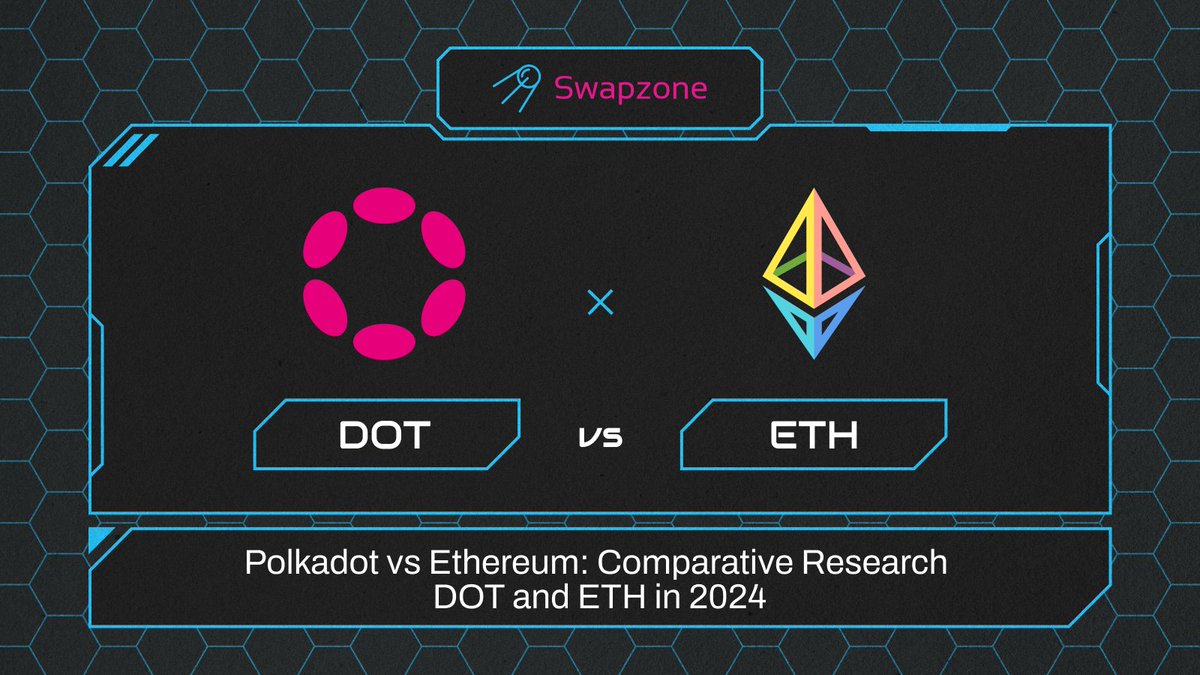 #Polkadot vs #Ethereum: Comparative Research DOT and ETH in 2024 🤯While we were writing this article for you, our author almost became a PhD. Otherwise you won't be able to deal with #DOT 🧐 Check it! swapzone.io/blog/polkadot-…