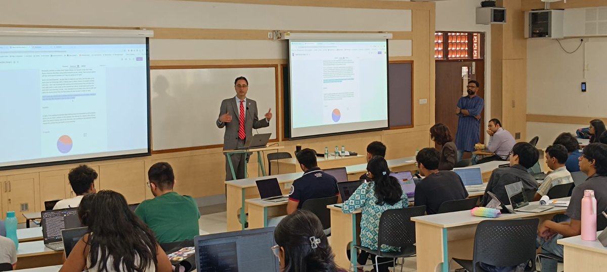 Prof. Gregory N. Mandel, one of the leading scholars in the field of intellectual property and Provost, Temple University, recently had an interaction with NLS students on campus on the topic “Hindsight bias in patent law”. Read more nls.ac.in/news-events/pr…