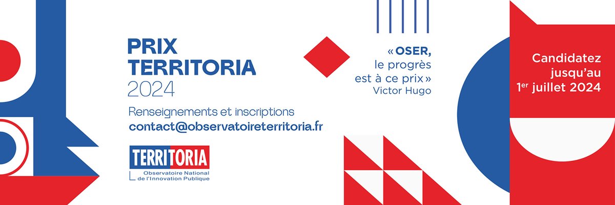 🆕 En 2024, le #CNAS parraine la création du Prix de l’Action sociale du #PrixTERRITORIA 💡 Votre #Collterr a engagé une action innovante ? Partagez-la en candidatant avant le 1/07 👉 observatoireterritoria.fr/index.php/prix… 🏆 Remise des prix le 13/11 à l’@AssembleeNat