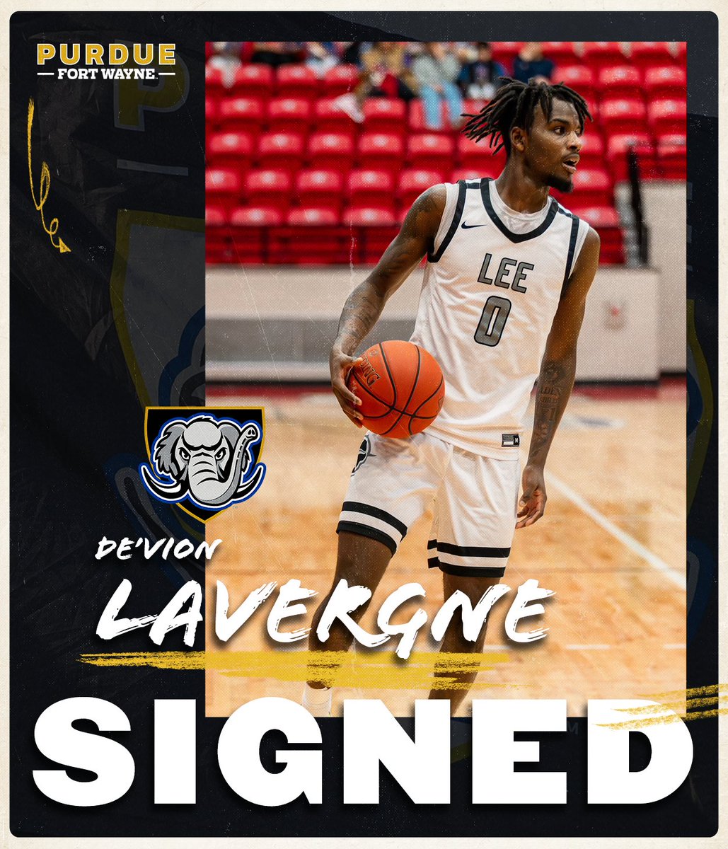 De’Vion Lavergne is a Mastodon! 

A 6-3 guard, he comes to the 'Dons from Lee College. 

Welcome to Fort Wayne. 

#FeelTheRumble #HLMBB