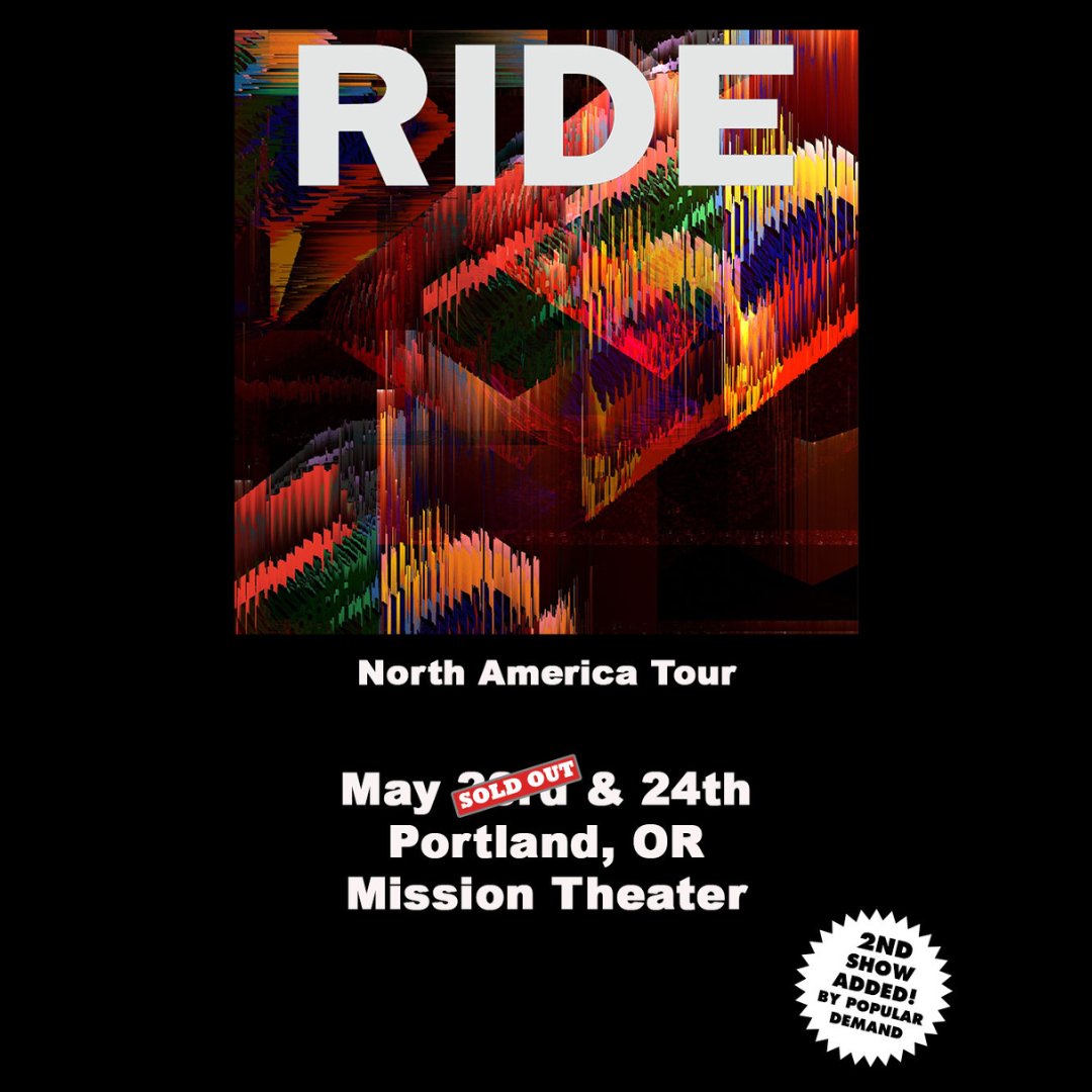 If you missed out on tickets to our Portland show, you're in luck as we're adding a second show! 🔊 Looking forward to seeing you in May! 🎸 Tickets on sale now: 🎫 etix.com/ticket/p/58320…