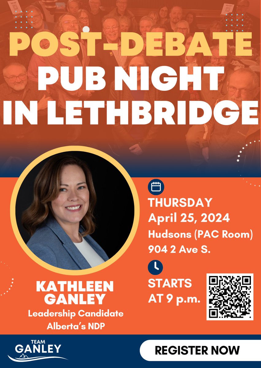 You can watch tonight’s Alberta NDP Lethbridge Leadership debate right on my website! 
Details: TeamGanley.ca/debate

And if you’re in town, stop by for a pint with the Team afterwards! Details: Events.TeamGanley.ca/post_debatepub

See you all tonight!

#ableg #yyc #yeg #TeamGanley