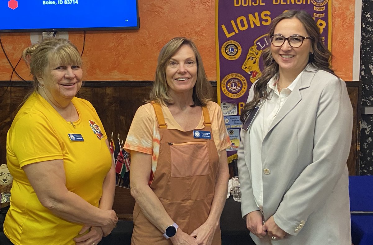 BoiseBenchLions's tweet photo. Lunch meeting April 24, 2024
Our speaker Jan is a licensed respiratorytherapist. She is now with the Division of Occupational &amp; Professional Licenses who are dedicated to consumer
protection and public safety.   https://t.co/n6QyZ5iDVH https://t.co/uiXjwh9518