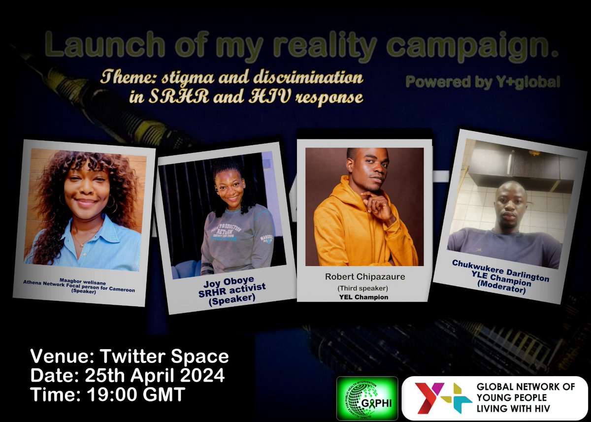 gaphinigeria's tweet photo. Join us as we discuss how stigma and discrimination affects SRHR and HIV response amongst key populations.@iasociety @Yplus_Global @opportunitiesfy @NACANigeria @Aidsfonds_intl @gnpplus @ISDAOSankofa @Darlingtoncivil @WHO
https://t.co/HO4Kz6jcdR
#notacriminal
#myrealitycampaign https://t.co/0Vp2hPJZdN