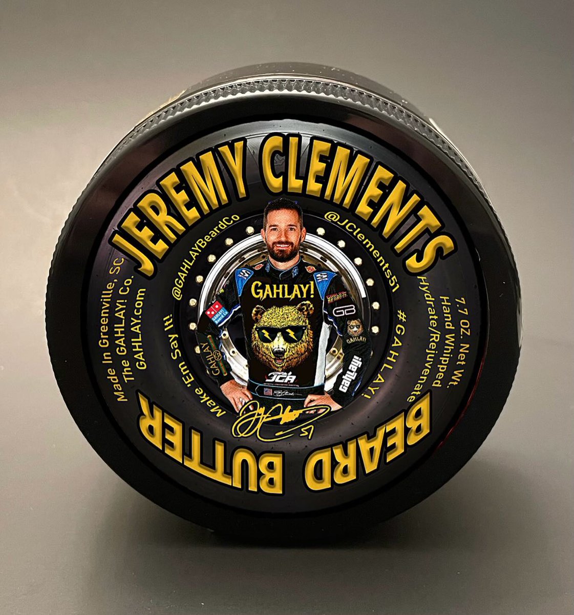 Check it out!! @JClements51 & @GahlayBeardCo team up again with the new drop of the Jeremy Clements 500 Super Rich Beard Butter! #MakeEmSayIt #Gahlay! Details 👇 jeremyclements51.com/uncategorized/… Visit GAHLAY.com to make your purchase today. @NASCAR_Xfinity @XfinityRacing
