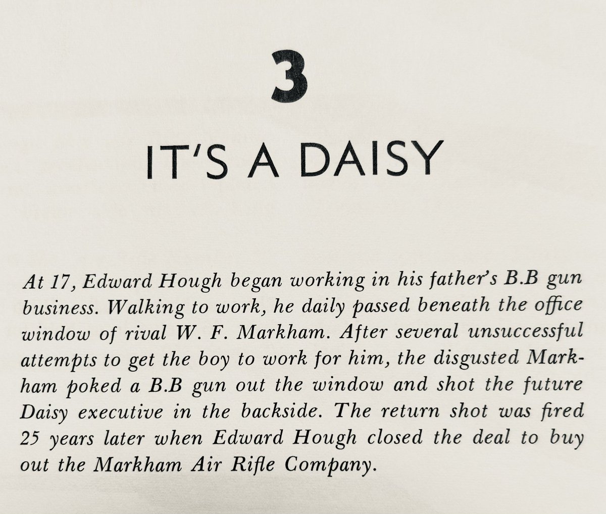 LOL! 
•
From the book “The American BB Gun,” by Arni T. Dunathan.
•
#itallstartswithdaisy