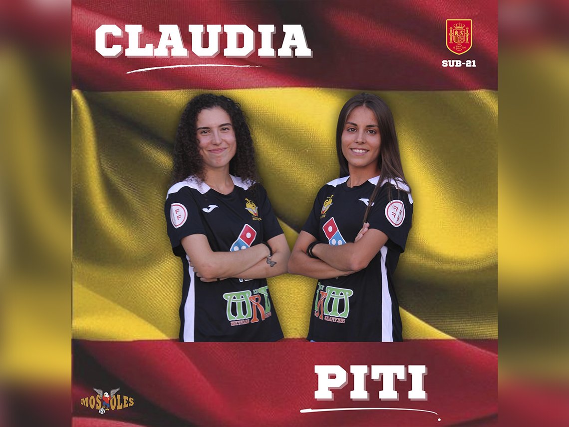Ayto_Torrejon's tweet photo. DEPORTES | Las torrejoneras Claudia Bollero y Alicia Voto, convocadas con la selección española sub-21 de fútbol sala ⚽ 
🔗https://t.co/QBG0V0gjVe
#TorrejónDeArdoz @TorrejonDxte https://t.co/VprPQjy4JA