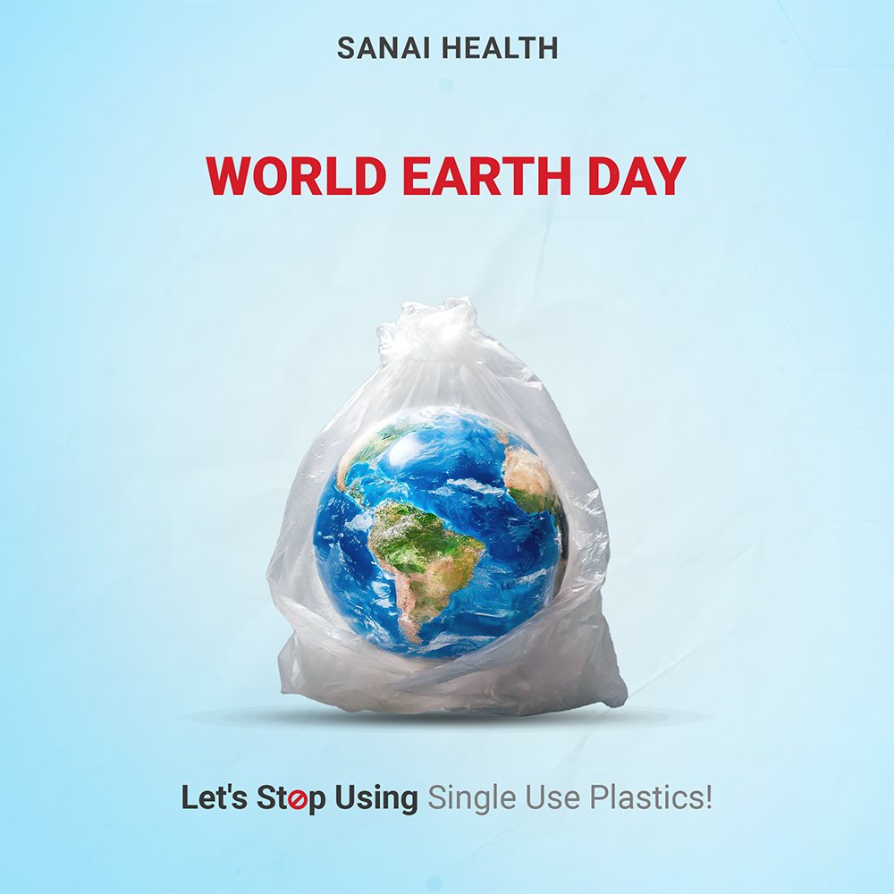This Earth Day, let's make a promise to stop using single-use plastics altogether. It is time to act and stop the use of this material.

Join hands with Sanai Health.
3a-health.com

#SanaiHealth #Oxygen #WorldEarthDay2024