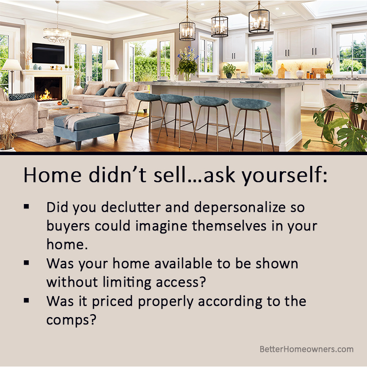 You need facts as to why your home didn't sell and a plan that will get it sold this time....Learn more at bh-url.com/fxEAmUy6 #SummervilleHomes #SummervilleRealEstate #GiveLoveBlessServe #RealtorLife