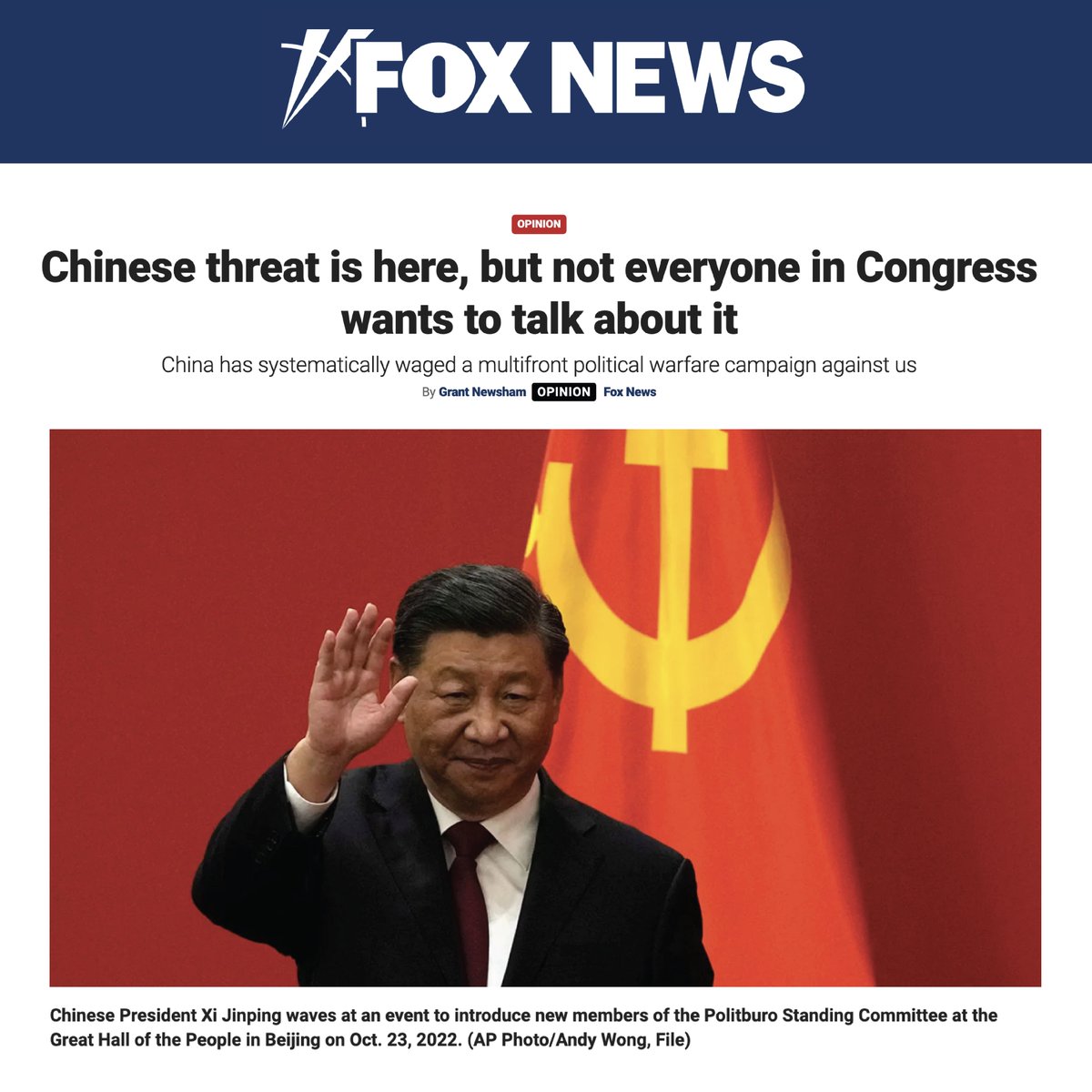 🚨 While Democrats are caught up on Russia, China is moving in… - Hacking OPM to gain access to extremely personal files on 22 million Americans holding security clearances - Unleashing spy balloons - Killing 70,000 Americans just last year with Chinese-origin fentanyl A…