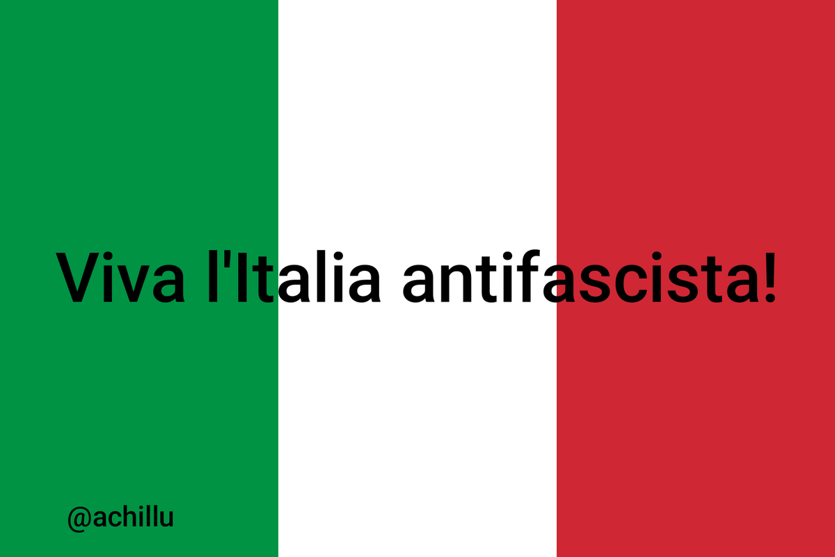 #FestadellaLiberazione #VivalItaliaAntifascista #achillu