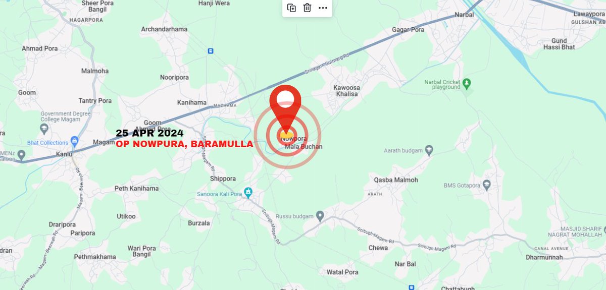 OP NOWPURA, #Baramulla 
 
On specific intelligence input regarding presence of terrorists, a Joint Operation was launched by #IndianArmy & @JmuKmrPolice today evening in general area Nowpura, Baramulla. The area was cordoned & search conducted, resulting in a fire fight.…