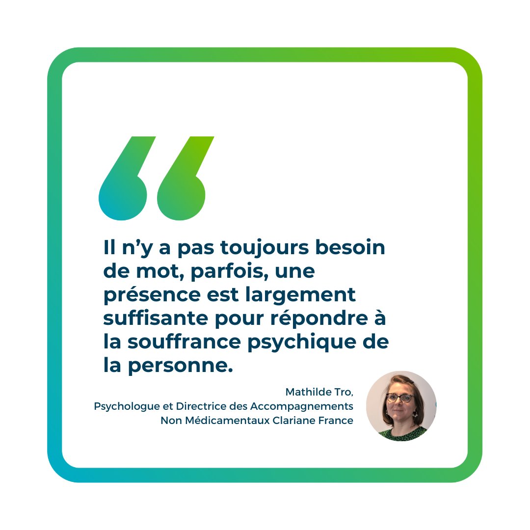 🙌 Merci à Mathilde Tro, Directrice des Accompagnements Non Médicamenteux au sein de la Direction Médicale de @Clariane France qui est intervenue lors du 7ème #CaféPallia sur la prise en charge de la souffrance. Retrouvez le replay de l'épisode 7 ici ➡️ fondation.clariane.com/aimer-soigner/…