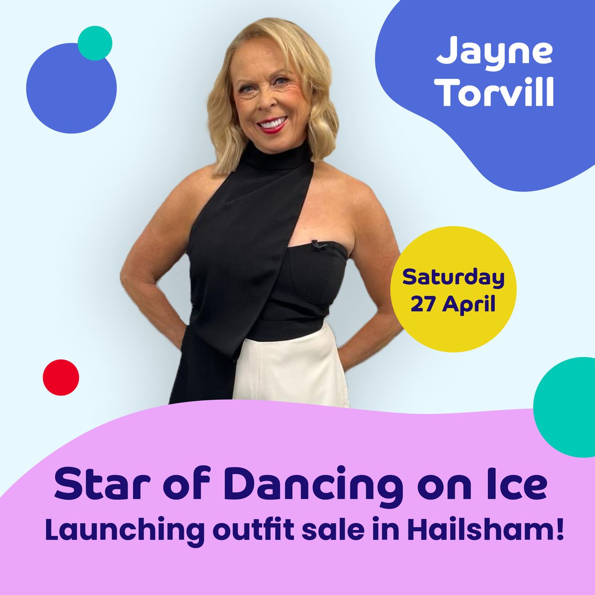 #Demelza celebrity ambassador @torvillanddean has kindly donated some of her famous @DancingonIce dresses which will be landing in some of our charity shops! ⛸ 👗 🛍️ Join Jayne for a grand reveal in Hailsham: 🗓️ Saturday 27 April ⏰ 11:30am 📍 20 High Street Hailsham, BN27 1BJ