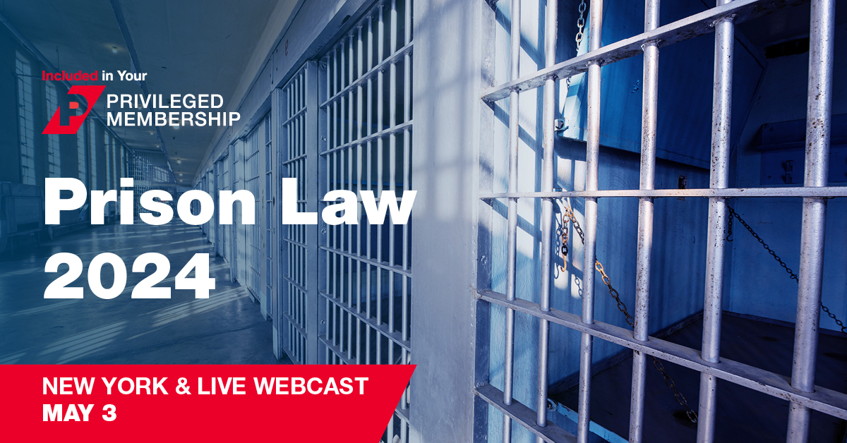 Prison law advocates face increasingly challenging legal issues, whether they represent incarcerated individuals from a nonprofit public interest practice, a private practice, or as a policy advocate. Register now to learn best practices: bddy.me/4dab3Av #ProBono