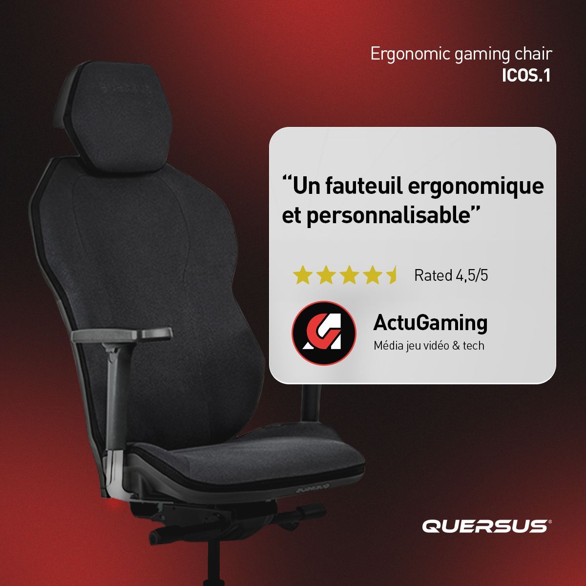 'Une assise divine' ✨ Nous remercions le média ActuGaming qui donne son avis sincère sur notre dernier modèle ICOS. ➡️ actugaming.net/test-siege-que…