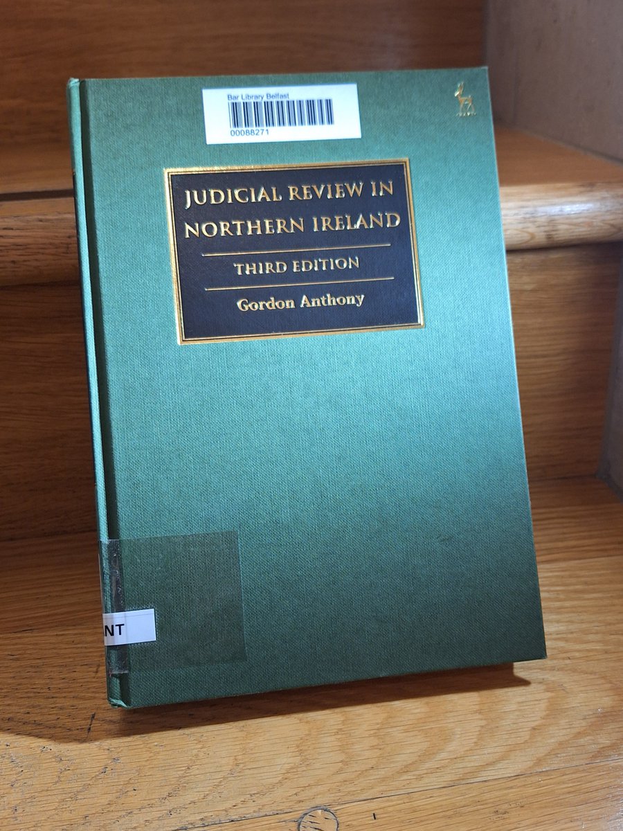 As April draws to a close a last chance look at our Book of the Month, the 3rd edition of Judicial Review in Northern Ireland. This newly published edition by Prof. Gordon Anthony BL provides comprehensive up-to-date guidance for judicial review practitioners in NI and beyond