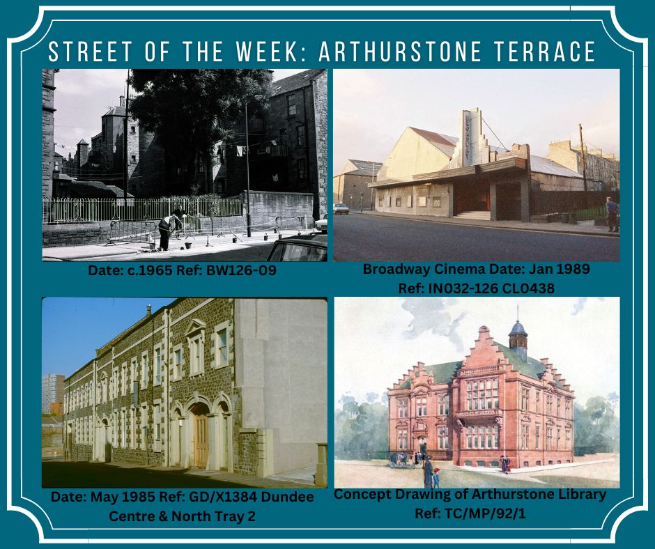Street of the Week: Arthurstone Terrace This street actually used to be three separate streets until 1908. What name do you prefer: Buchan Street, Kilmaron Terrace or Arthurstone Terrace? #StreetoftheWeek #Dundee #Archives