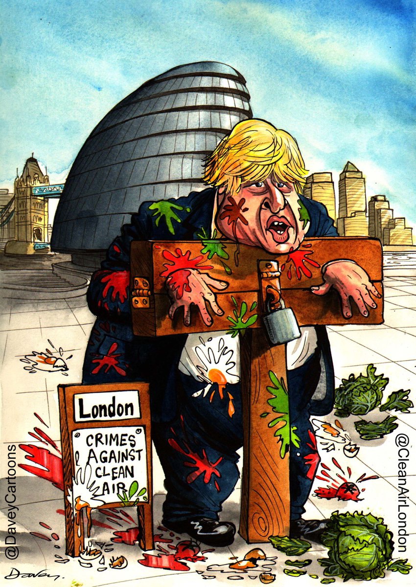 #LondonMayor | Our #CleanAirScorecard gave @BorisJohnson #NulPoints in 2012. In hindsight, it was a *mistake* #MinusTwo because two years later London probably had the highest concentrations of nitrogen dioxide (NO2) in the world and he'd been caught spraying 'glue' at…