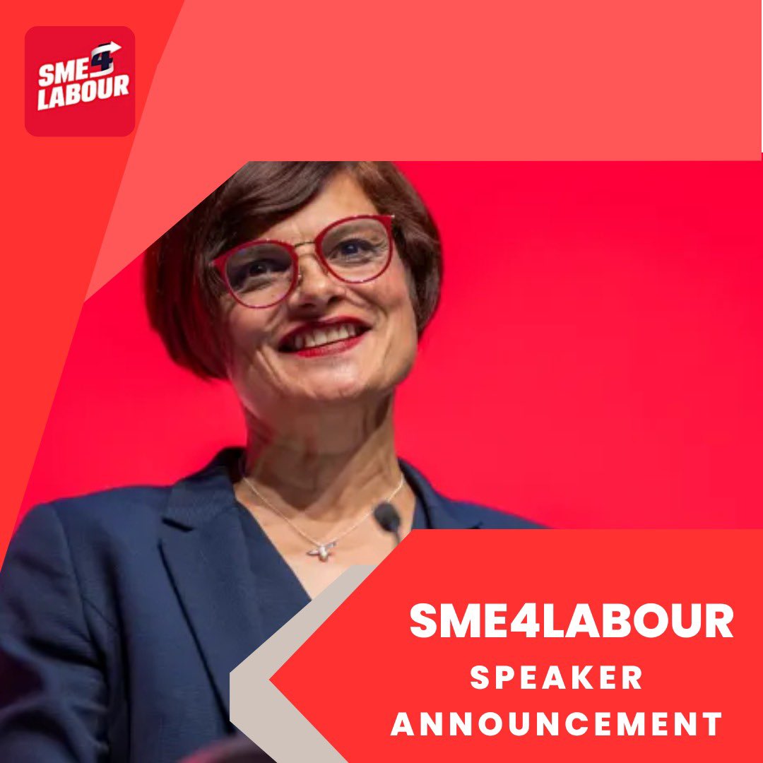 🌟 Thrilled to announce Thangam Debbonaire @ThangamMP , Shadow Secretary of State for Digital, Culture, Media, and Sport, will be joining us at the SME4Labour Annual Reception next Monday ! 🎉 #SME4Labour #ThangamDebbonaire