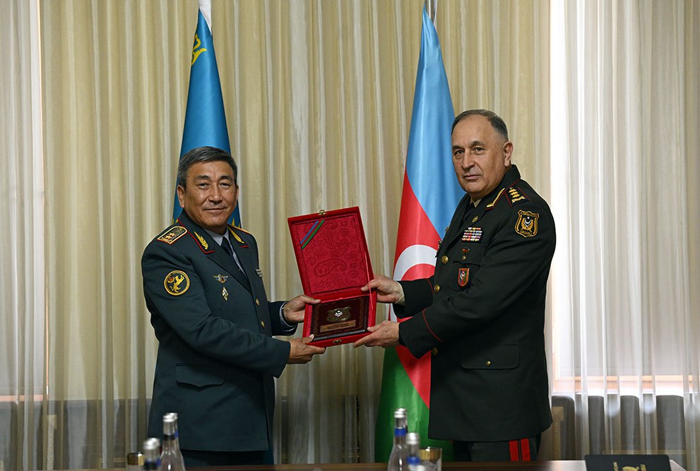 🇰🇿🇦🇿Azərbaycan-Qazaxıstan hərbi əməkdaşlığı müzakirə edilib