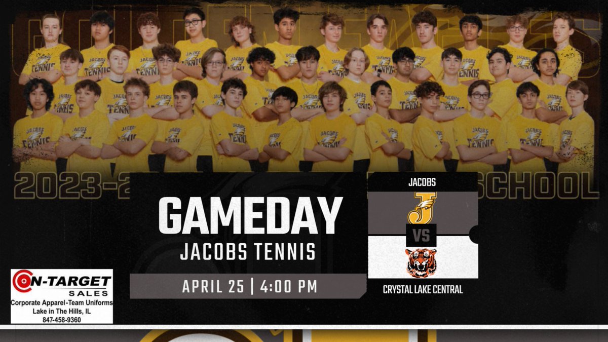 GameDay! Presented by our friends at On-Target-Sales. @HD_JacobsTennis