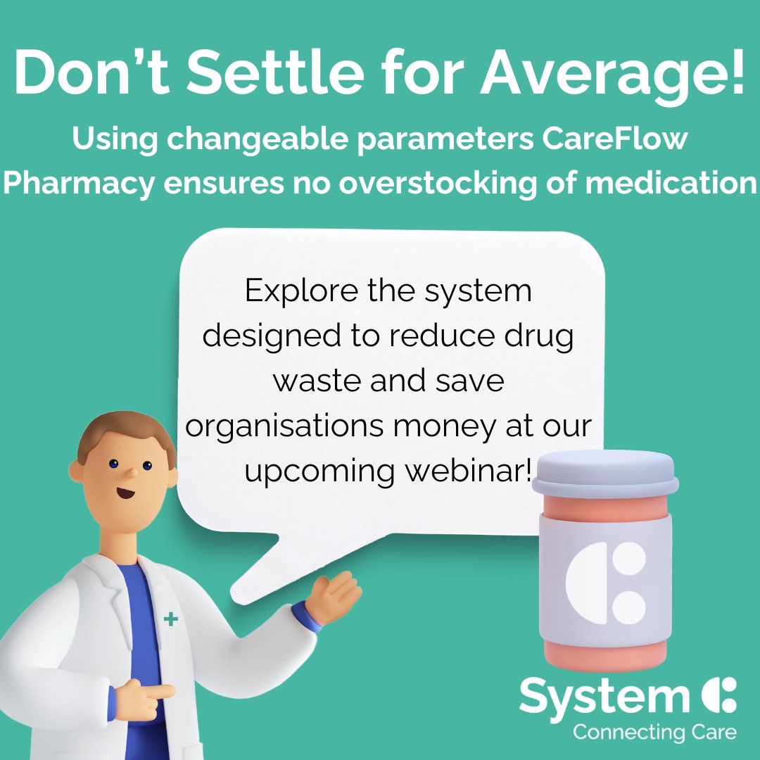 💊 A system designed to reduce drug expiration waste 💊 Explore our CareFlow Pharmacy system (formerly JAC) at our upcoming webinar on Thursday 16th May at 12:30pm Register here bit.ly/49wanlR