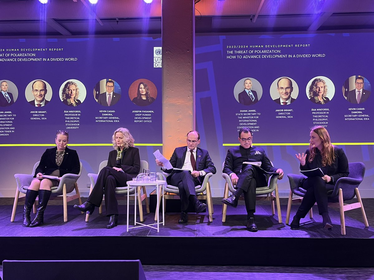 Great insights from our panel discussion on polarization and how to address it. The importance of building trust and cooperation in a divided world is crystal-clear. Join the livestream here: studioadapt.solidtango.com/live/launch-of… #HDR2024