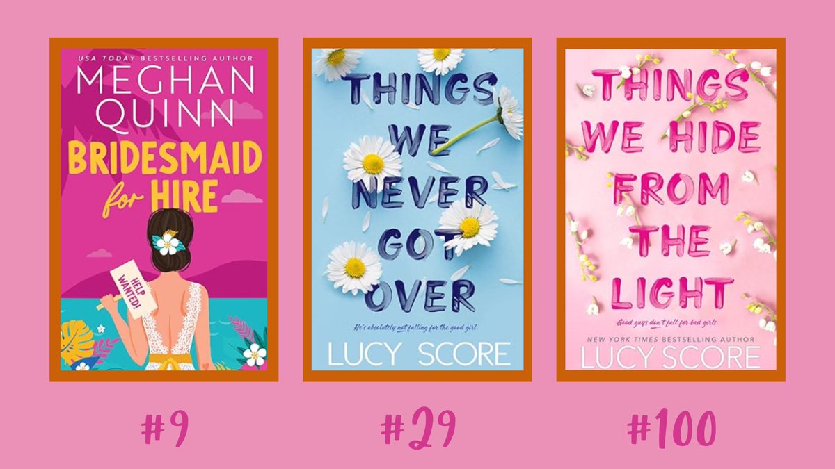 Our spicy rom coms are dominating the US Kindle Top 100! 🔥🌟