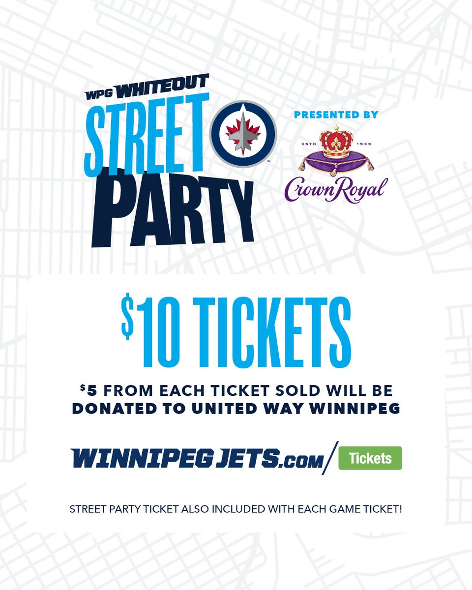 It's iconic, and it's BACK for game five - Street party tickets are on sale now! 🥳 🎟 wpgjets.co/3xSohSf