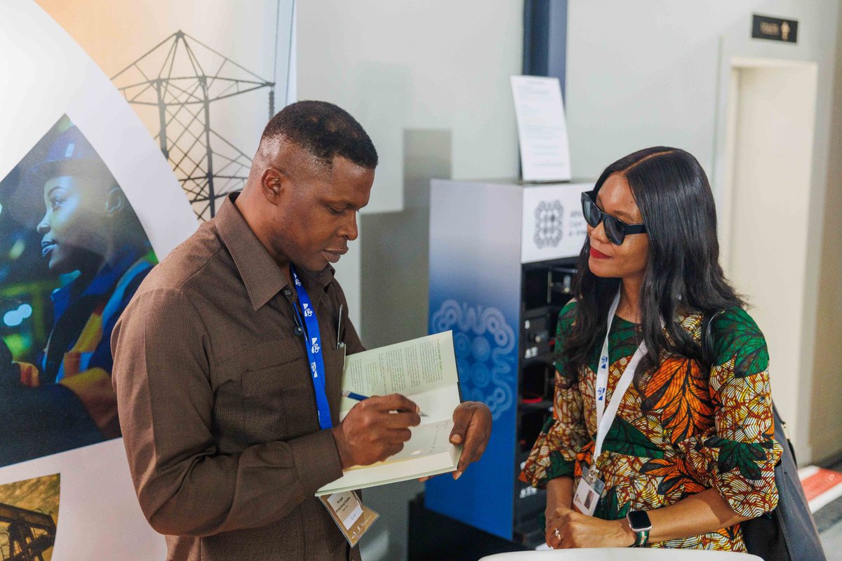 During the @NIEConference 2024, Mr. @nj_ayuk, Executive Chairman of the African Energy Chamber (AEC), captivated attendees with his compelling discussions and the signing of copies of his acclaimed books. At the AEC team booth, participants seized a unique chance to glean