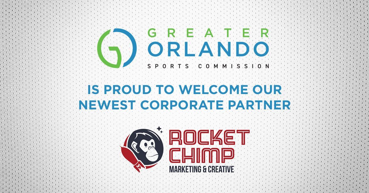 GreaterORLSport's tweet photo. GO Sports is proud to welcome our newest corporate partner, @RocketChimpMktg. Thank you for supporting sports tourism in Greater Orlando! https://t.co/Qo8ud9WWV0