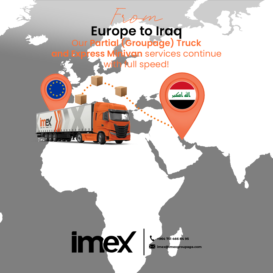 From Europe to Iraq, our partial (groupage) truck and express minivan services continue with full speed!

#business #economy #iraq #middleeast #trade #mersin #logistics #cargo #transportation #LogisticsLeadership
