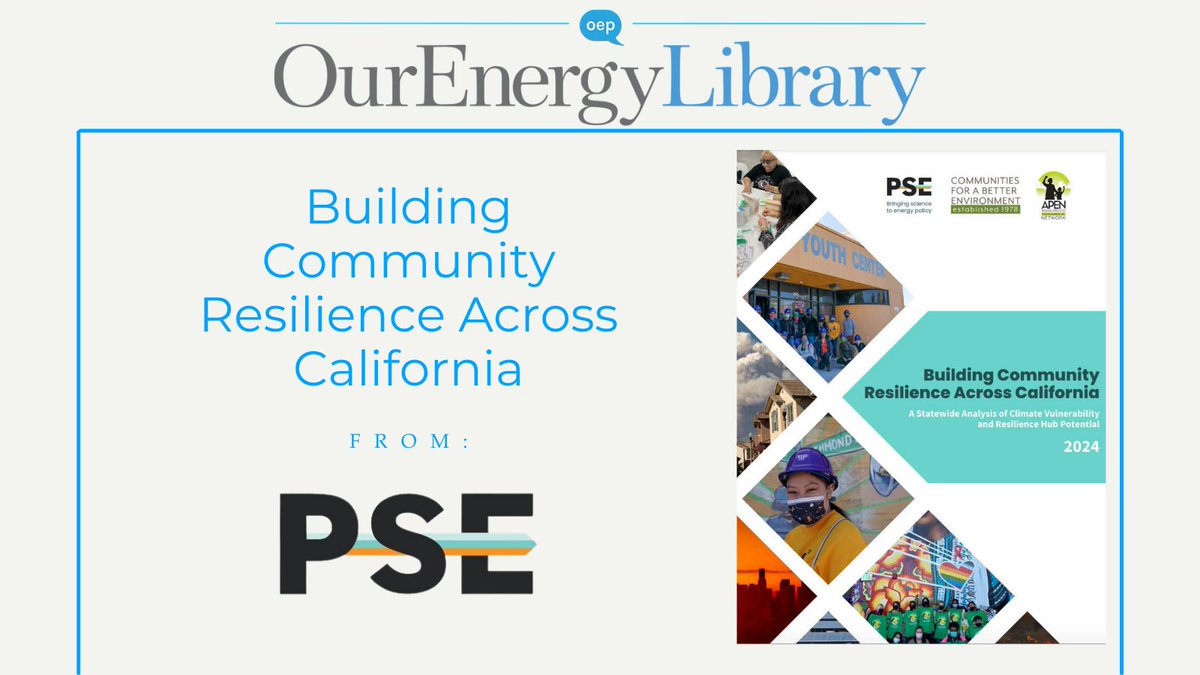 This @PhySciEng report provides a top-down view of climate resilience needs and resilience hubs potential across California. Read: ourenergypolicy.org/resources/buil…