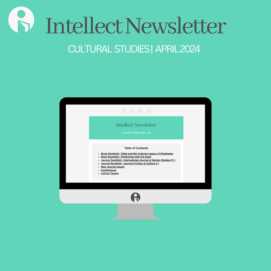 Our April #CulturalStudies newsletter is here! 👉mailchi.mp/intellectbooks… Featuring: ⭕New book: Tribal and the Cultural Studies of Streetwear ⭕New issue: International Iberian Studies 37.1 ⭕Call for papers: Journal of Gulf Studies (30 April 2024)