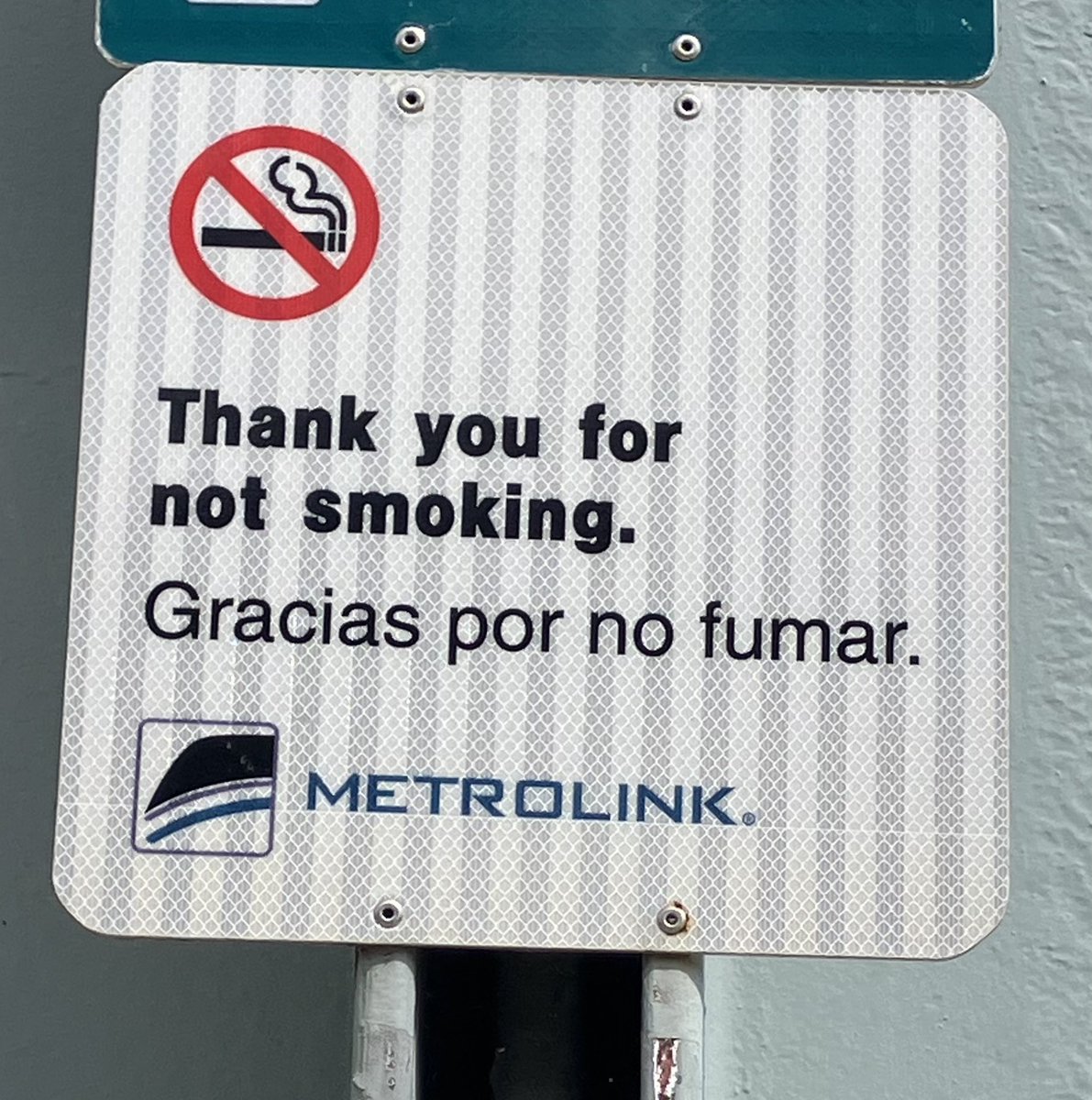 Y1Jonathan's tweet photo. No smoking at the Anaheim Canyon train station Metrolink 🚉👍🏻🚭 https://t.co/eerk3ilSEL