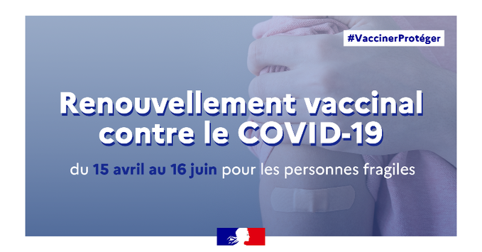 #SEV2024 - semaine européenne de la vaccination #VaccinerProteger Jusqu'au 16 juin un renouvellement vaccinal contre le #Covid19 est recommandé pour les personnes les plus à risque de complications ➡RDV chez un professionnel de santé ou sur sante.fr