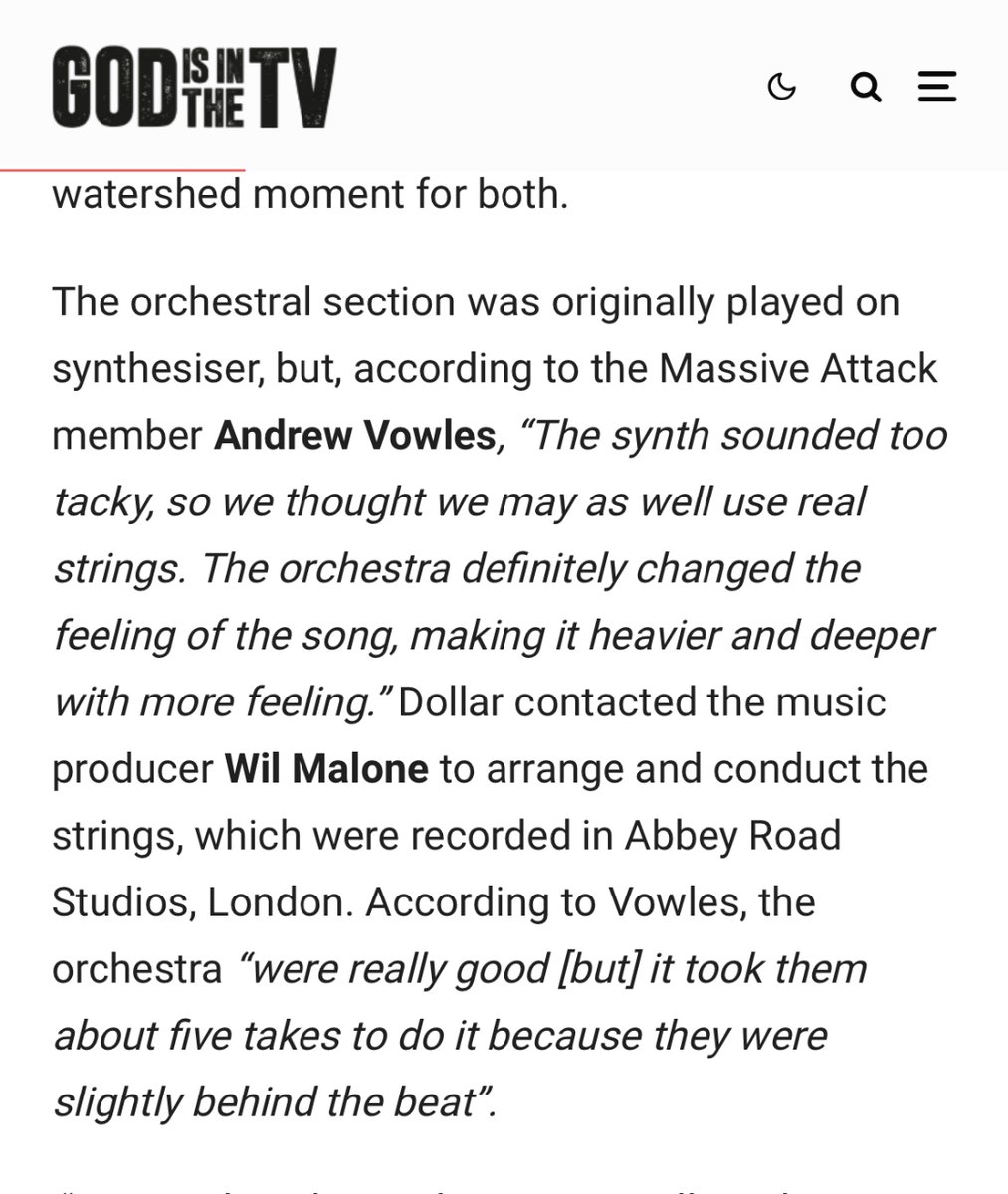 Good read! @godisinthetv @billbones80 #massiveattack #massiveattackunfinishedsympathy #andrewleeisaacvowles #andrewleeisaacvowles #mushroom

Link in comments