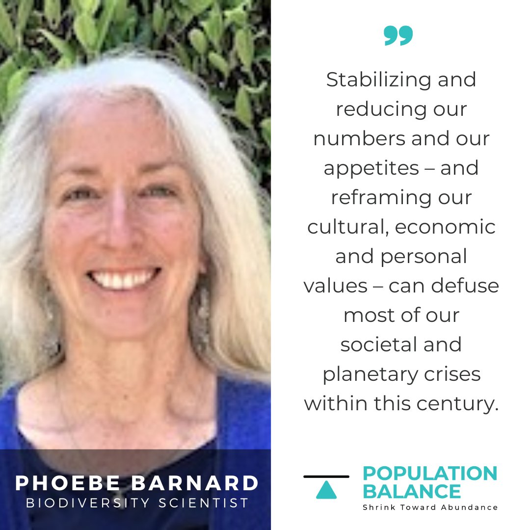 Population, or consumption? Why not both? Let's stop the unproductive debates over false dichotomies and get to the real work of tackling #overshoot. @BarnardPhoebe @StablePlanetAll populationbalance.org/podcast/phoebe…