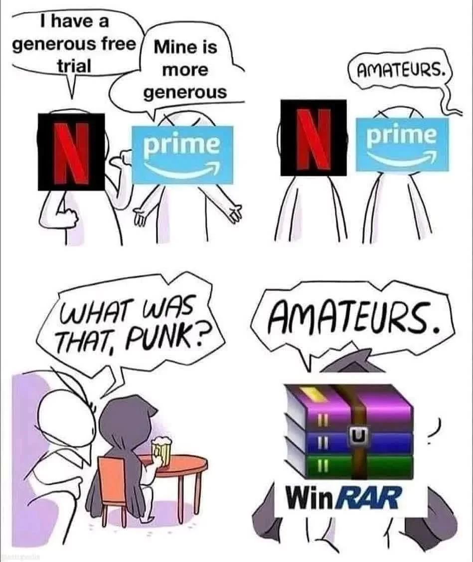 winrar is the best

#gamingcommunity #gaming #pc #pcmr
#consolegames #gamer #gamerlife #gaminggear #gamingmeme #gamingnews #gamingpc #meme #memes #Pcmr #pcmrmeme
#GAMERS #GAMERSMEME #GAMERMEME #PCBuild #PCBuilding