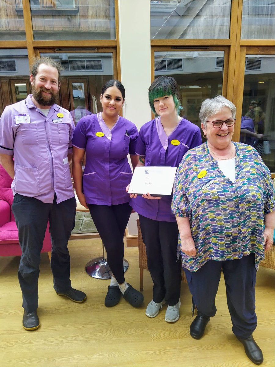 This month we’re joining @skillsforcare in #CelebratingSocialCare. Today, we're celebrating Dana, the Garden House’s latest Spotlight Award winner! Dana, a Nursing Care Assistant at our Garden House care home, always goes above and beyond to help residents and colleagues.