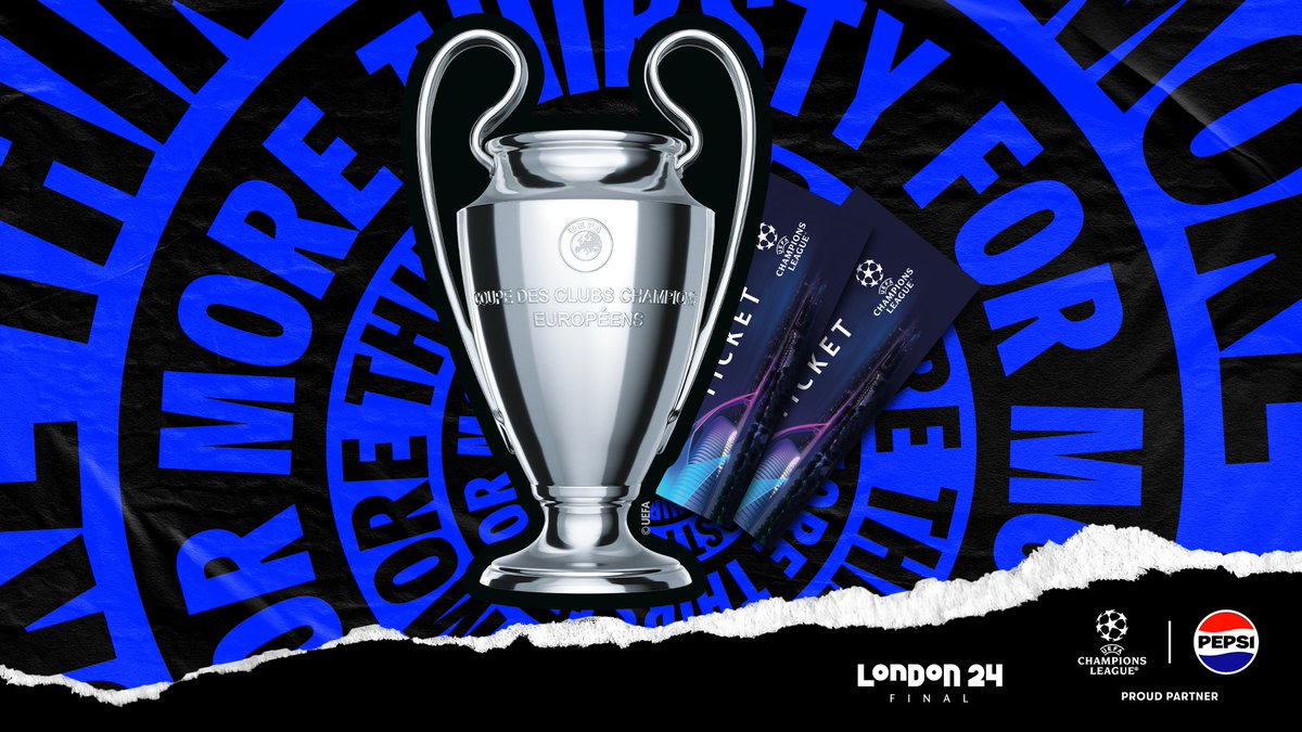 Fancy heading to the #UCL Final in London? 👀 We've got a pair of tickets, hotel stay and transport to give away! It's this simple ⤵️ 💙 Like this post ✅ Follow @PepsiMAXUK 👥 Tag a friend to go with + #PepsiMAXUCLFinals T&Cs below - Good luck! 🤩💙
