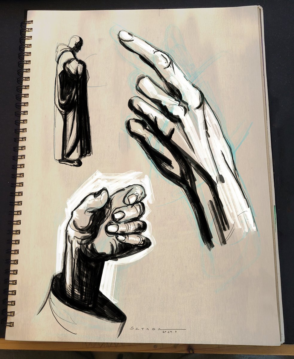 Warmups from this morning.

#macksztaba

#artist

#art

#hands

#sketching

#sketch