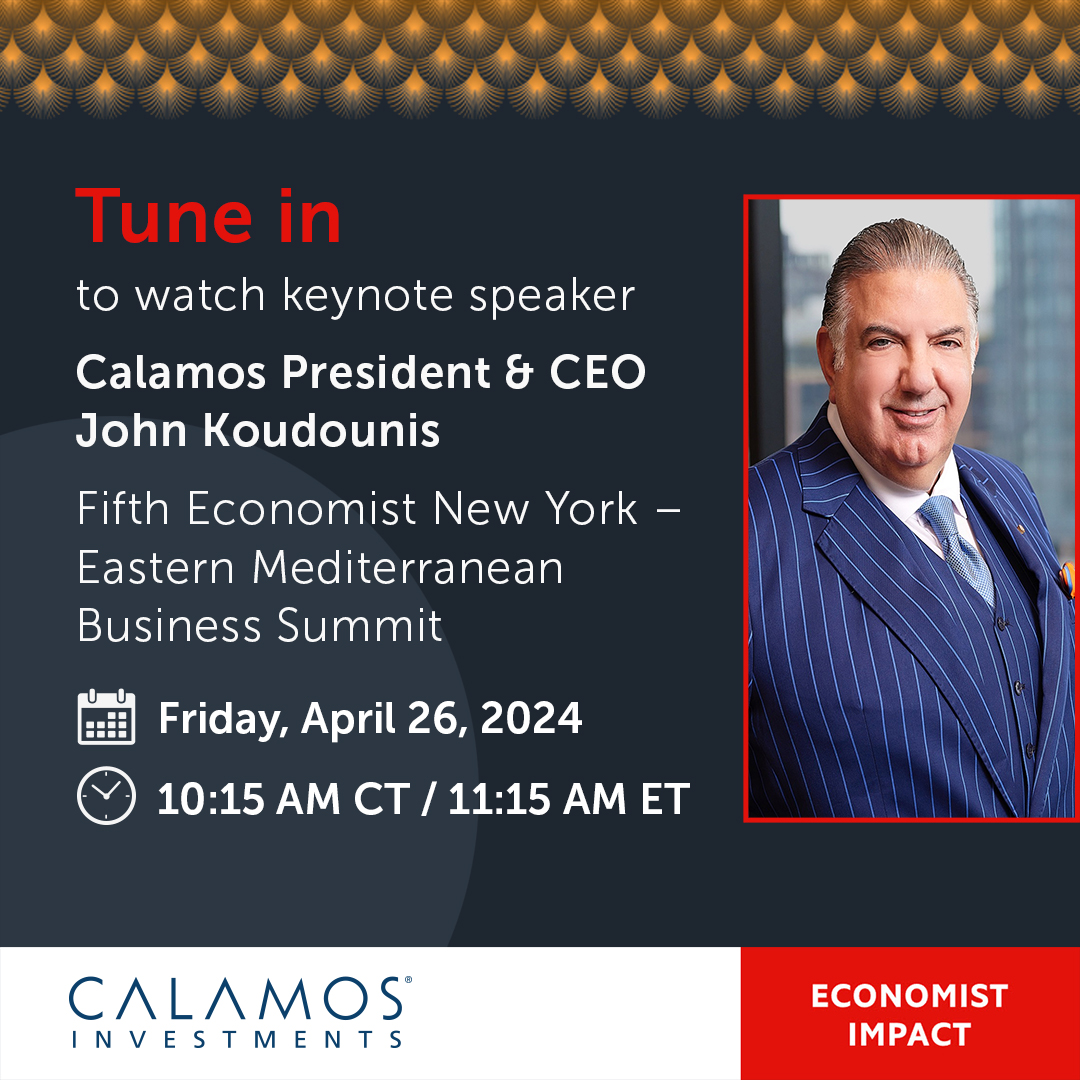Join Calamos President and CEO @jkoudounis as he takes the stage at The Economist Impact SE Europe Events – #EconNYSummit to discuss the sustainability challenges faced after COP28. Tune into the livestream: okt.to/G4EPjh