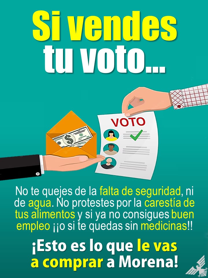 Ni un voto al #NarcoPresidenteAMLO45