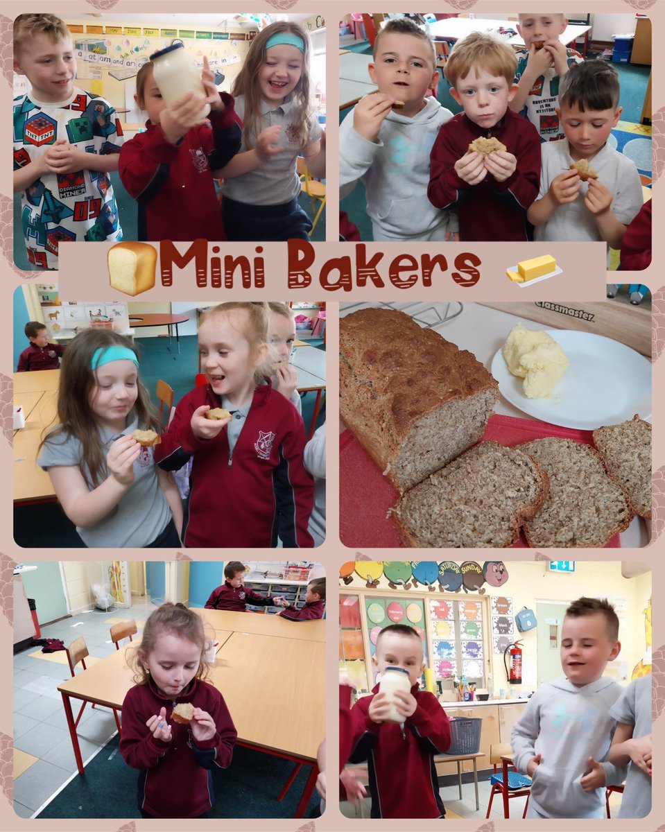 🥖 Mini Bakers in our fantastic 1st Class!🥖 These superstars had a blast making their own brown bread and butter! 🍞🧈 They mixed, churned, and baked - creating delicious treats that filled the classroom with amazing aromas!! #Teamwork 🤤😋