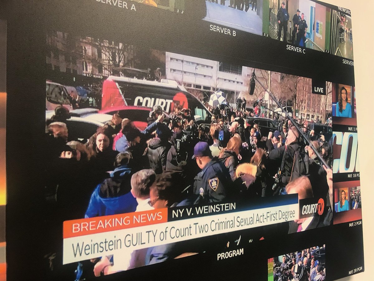 JuliaCourtTV's tweet photo. #CourtTV covered the #HarveyWeinstein NY trial gavel to gavel in 2020…a case that asked multiple women to share traumatic &amp; personal details w/ the world. Now, an appeals court has overturned the verdict because witnesses *not connected to the actual charges testified. https://t.co/yMYh0ECg2p