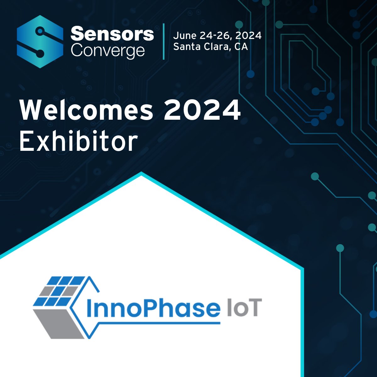 Welcome InnoPhase IoT to #SensorsConverge! InnoPhase IoT is a fabless semiconductor company specializing in innovative wireless solutions. Learn more: innophaseiot.com Register and join us this June 24-26 in Santa Clara! sensorsconverge.com/sensorsconverg… #sensors #semiconductor