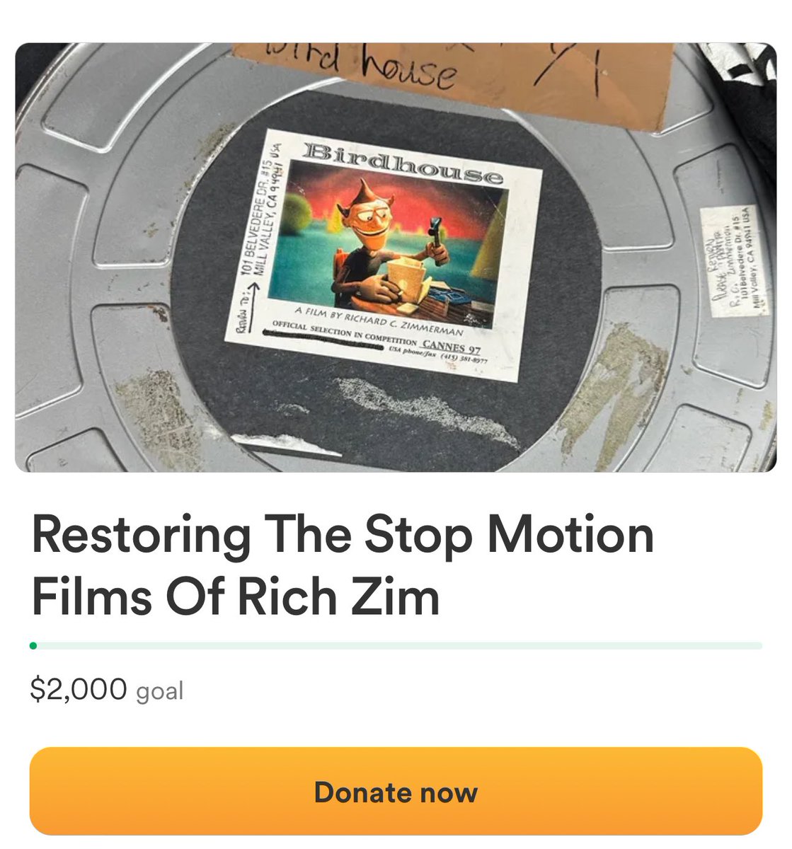 RockinPins's tweet photo. 🎞️Working on scanning + restoring 3 stop motion films from animator, Rich Zim, who worked on ‘Pee Wee’s Playhouse’, ‘Nightmare Before Xmas’ + more! Please share if you love stop motion!🎞️

https://t.co/GoVNAI6IBX https://t.co/NPOaRabUWZ