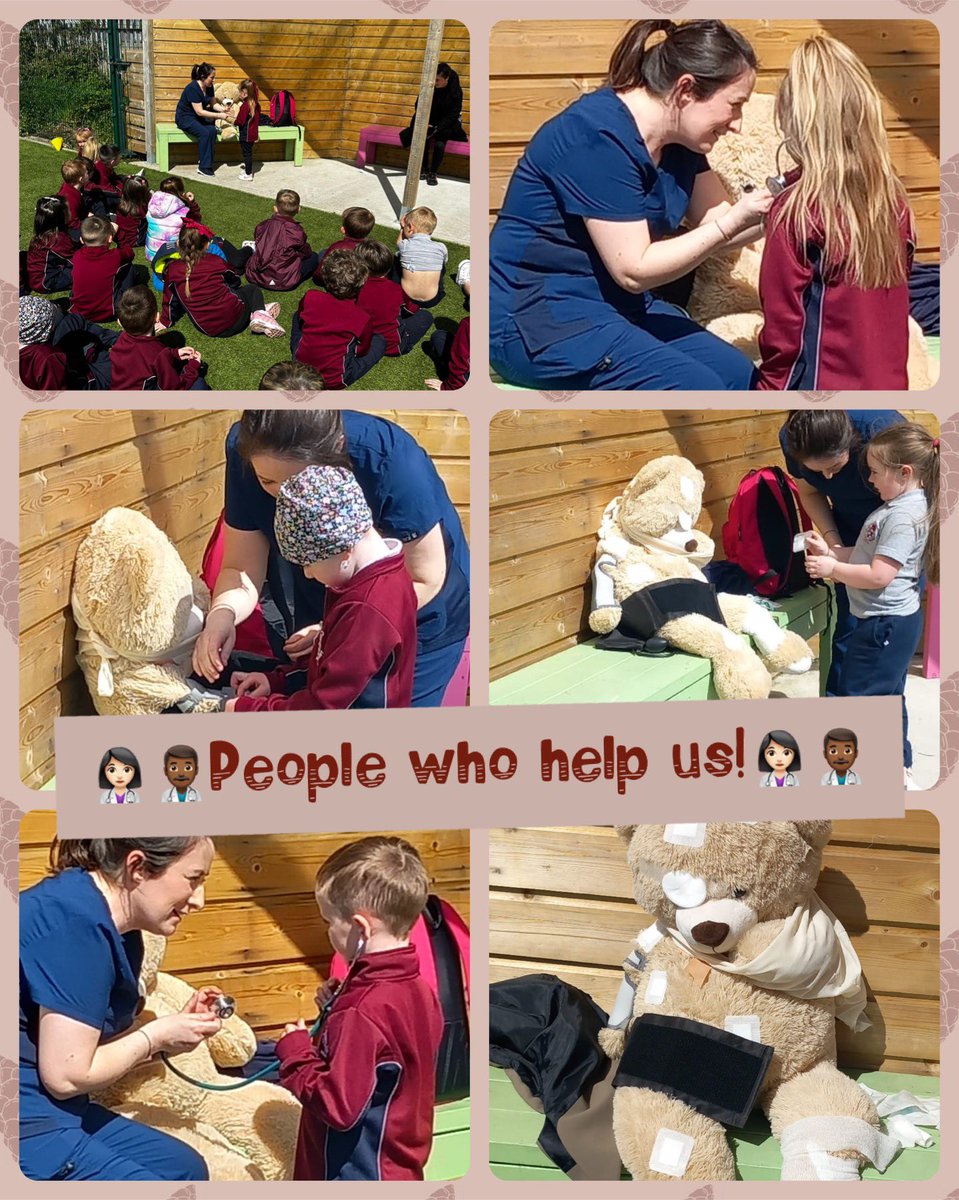 🌟 We were thrilled to welcome our fantastic past pupil Nurse Hazel Banks, who visited our incredible Junior Infants as they explored the theme of 'People Who Help Us.' The kids loved learning from her! Thanks, Nurse Hazel! #JuniorInfants #CommunityHelpers #ChangemakerGeneration